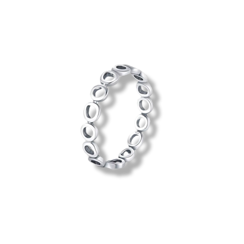 Sterling Silver Multi-Circle Layering Ring