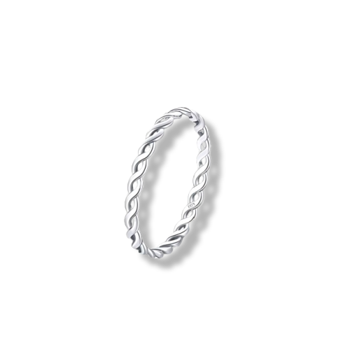 Sterling Silver Minimalist Braided Ring