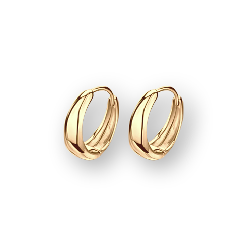 Gold Plated Sterling Silver Hoop Earrings
