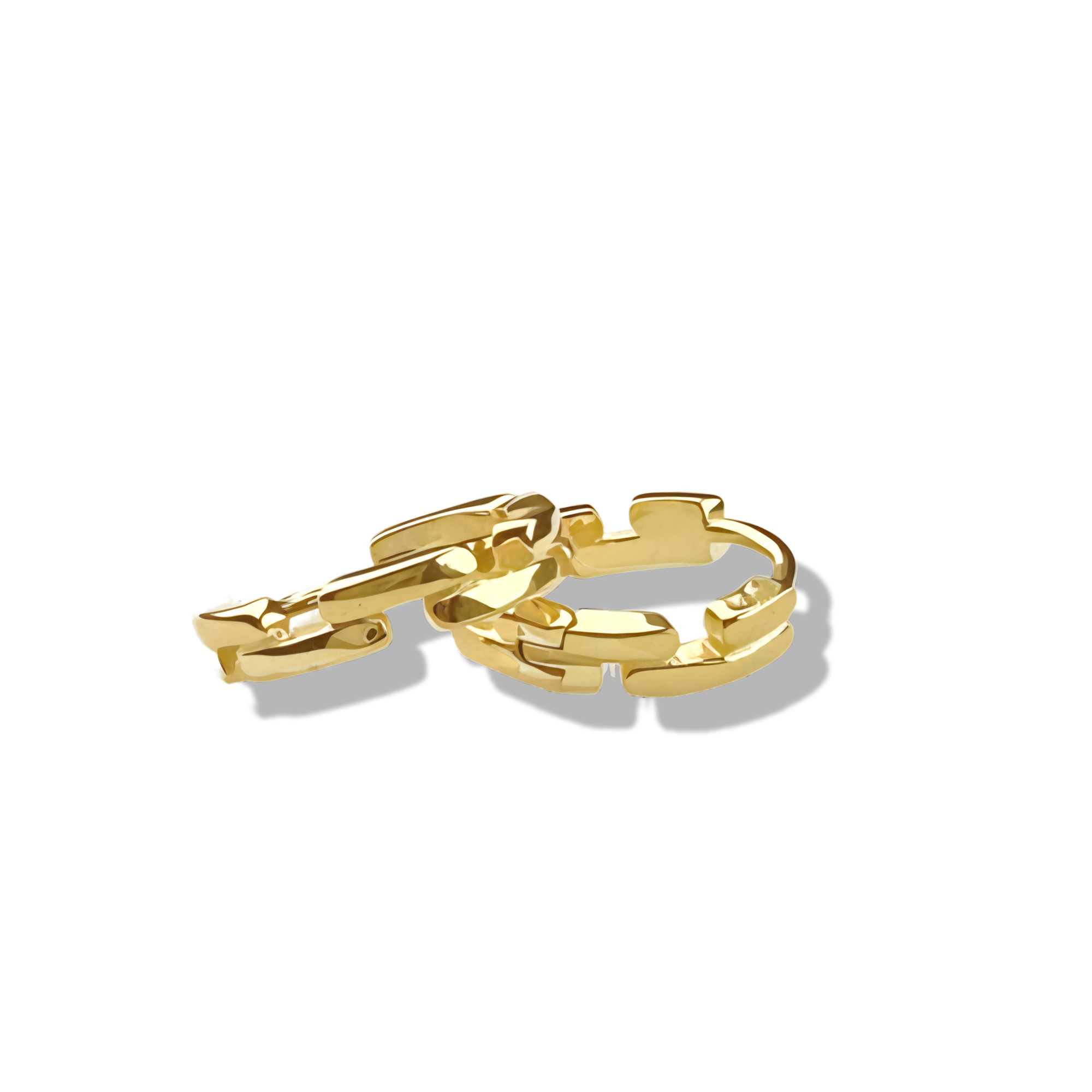 Jagged Design Hoops