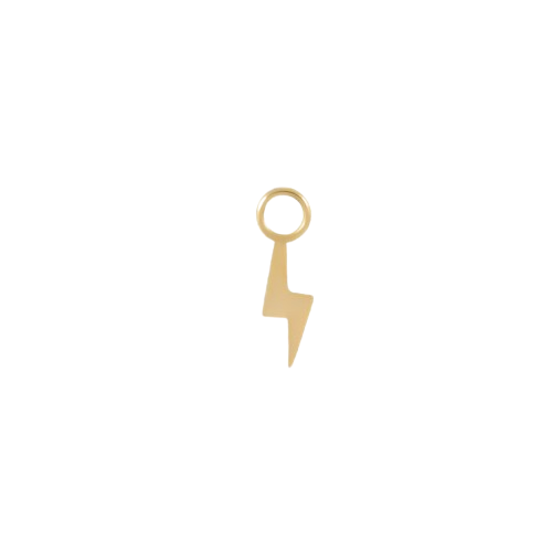 Gold Coated Bolt Dangle Charm