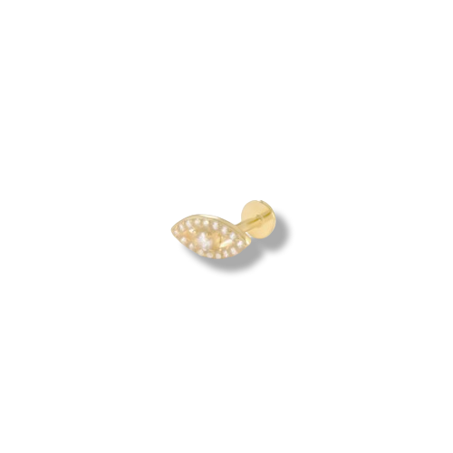 18K Gold Coated Eye Piercing Stud