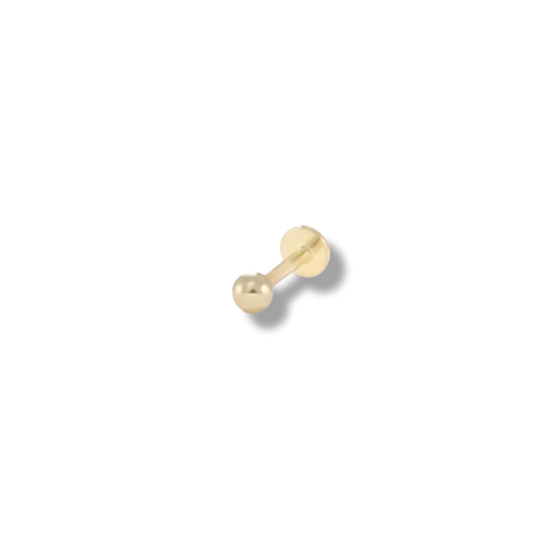 18K Gold Coated 3mm Bead Piercing Stud