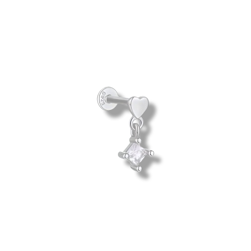 Zircon Dangle Piercing Stud