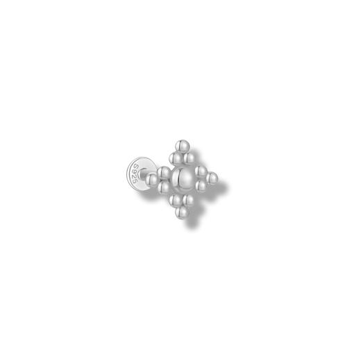 Diamond Shape Bead Piercing Stud