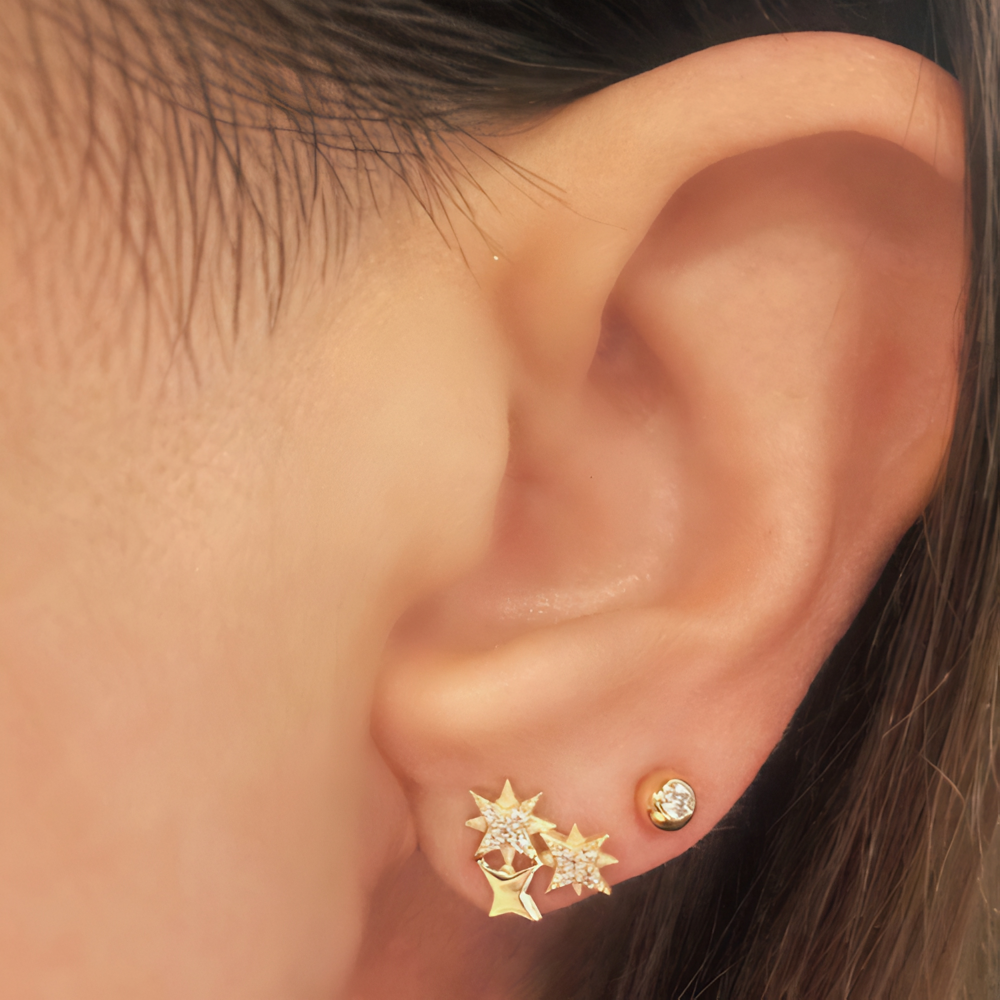 Gold Coated Starburst Studs